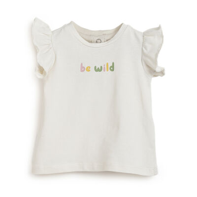Girls Bronze Printed Short Sleeve T-Shirt